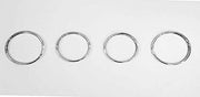 Automaze AC Vent Rings Interior Chrome For Toyota Etios All Models(Set of 4 Pc), Etios Car Accessories