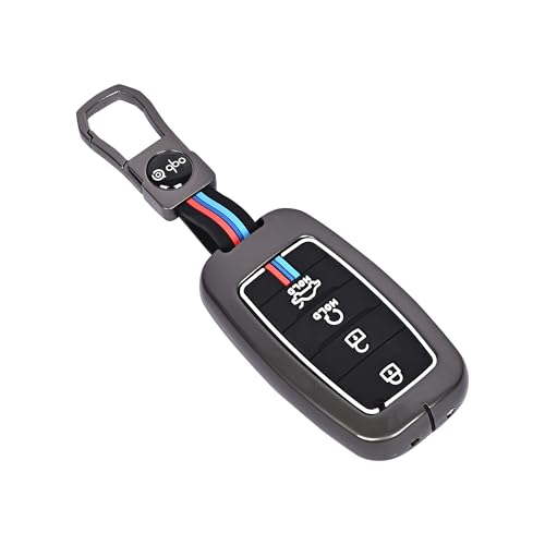 Automaze Metal 4 Button Keyless Cover Compatible with Kia Cars with 4 Front Buttons, Model A4B