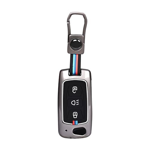 Automaze Metal 3 Button Flip Key Cover Compatible with Tata Cars with 3 Front Buttons, Model B3