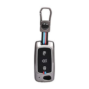 Automaze Metal 3 Button Flip Key Cover Compatible with Tata Cars with 3 Front Buttons, Model B3