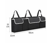 Automaze Backseat Trunk Organizer for SUV & Car Hanging Organizer Foldable Cargo Storage Bag