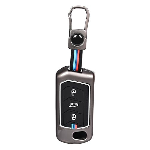 Automazd Metal 3 Button Flip Key Cover Compatible with Mahindra Scorpio, Marazzo | XUV 300, XUV 700 | XUV 400 EV | Bolero | Thar | TUV