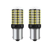 Automaze 1156 BA15S 180 Degree P21W Led Turn Signal Bulb, Front Rear Backup Light, Canbus Error Free, 2800Lumen 3014 Chipset 144SMD (Pack of 2)