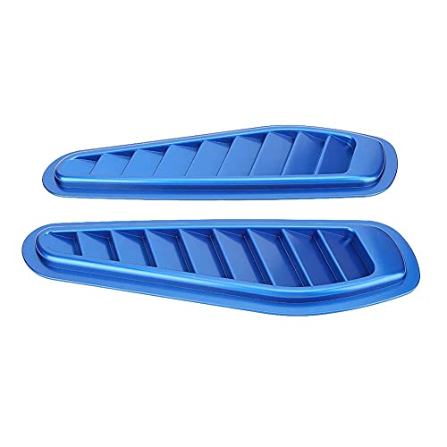 Automaze 2pc Car Air Flow Intake Decorative Scoop Bonnet Vent Hood Cover Universal Air Flow Vent Protection Cover