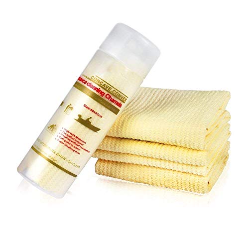 Automaze 3D Texture Premium Chamois, Synthetic Drying Towel for Car/Home/Office, High Water Abosrbant Multipurpose Chamois Towel Cloth