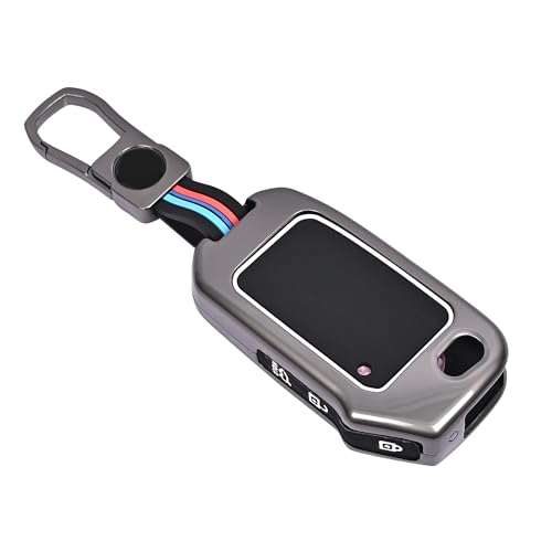 Automaze Metal 4 Button Keyless Cover Compatible with Kia Cars with 3 Side Buttons, Model J3
