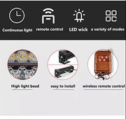 Automaze 12V Car Flash Light Red Blue LED COB Car Warning Light Police Emergency Flasher Strobe Lamp