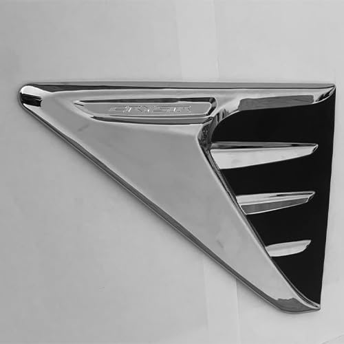 Automaze 2pc Car Air Flow Intake Decorative Side Vent Hood Cover Fender Garnish Compatible For Toyota Innova Crysta