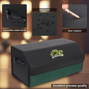 Automaze Car Trunk Organizer, PU Leather Trunk Cargo Organizer, Collapsible Portable Car Storage Organizer SUV, Grocery, Camping