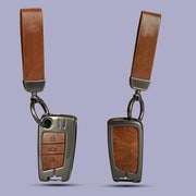 Automaze Metal 3 Button Flip Key Cover Compatible with Volkswagen Cars with 3 Front Buttons, Model B3