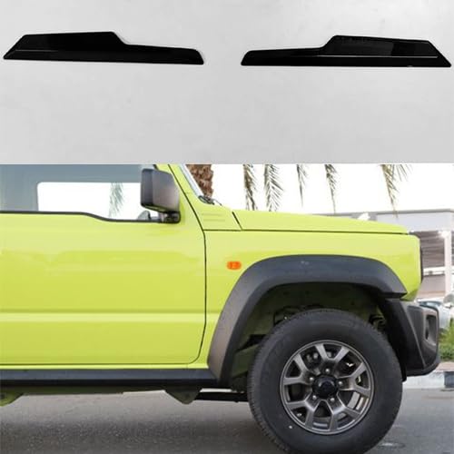 Automaze 2pc Car Air Flow Intake Decorative Side Vent Hood Cover Fender Garnish Compatible For Jimny All Models