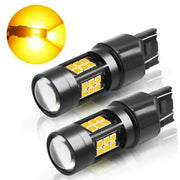 Automaze Signal Lamp T20 Led 7443 W21 5W 7440 WY21W W21W 12V 3030 SMD T25 21 Led P27W For Cars Brake Reverse Light, Turn Signal Lights