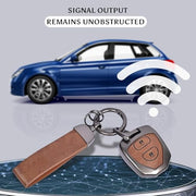 Automaze Metal 2 Button Flip Key Cover Compatible with Toyota Cars with 2 Front Buttons, Model H2