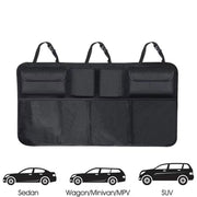 Automaze Car Trunk Boot Organizer with Large Storage, Backseat Hanging Organizer, Foldable Organizer with Pockets and Compartments for SUV's