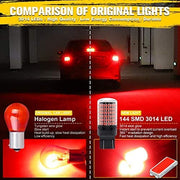 Automaze 12V 7443 7440 T20 Dual Connection/Pin/Buoyant Canbus Error Free 15 Watts 144 LED/SMD For Brake, Reverse Tail Light Bulbs