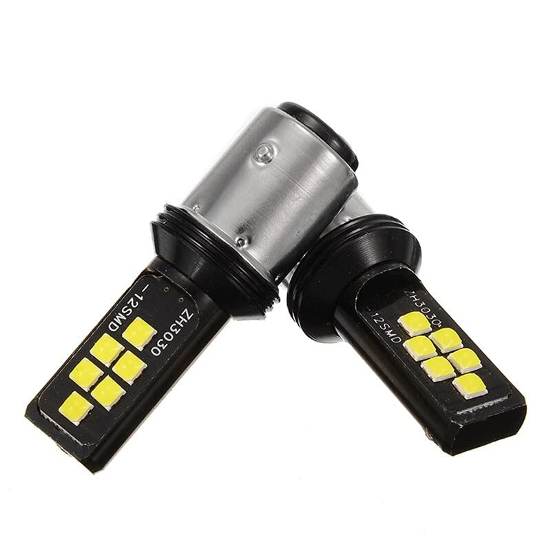 Automaze 1157 BAY15d Red LED Brake Lamp With Advanced 3030 SMD Bright Stop Lamp, Pack of 2