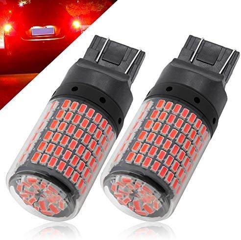 Automaze 12V 7443 7440 T20 Dual Connection/Pin/Buoyant Canbus Error Free 15 Watts 144 LED/SMD For Brake, Reverse Tail Light Bulbs