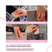 Automaze Rainbow Dish Cleaning Sponge Rainbow Rag, Reusable Double Sided Dish Sponge 12-Layer Microfiber Cloth Scrub Sinks,Pots, Pans for Car, Glass, Furniture Kitchen Scrubber for Dishes