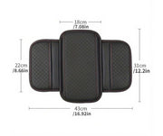 Automaze Center Console Arm-rest Cover Pad With Side Pockets, Small Size for Hatchbacks, Sedans Etc Car Armrest Seat Box Cover, Leather Auto Armrest Cover