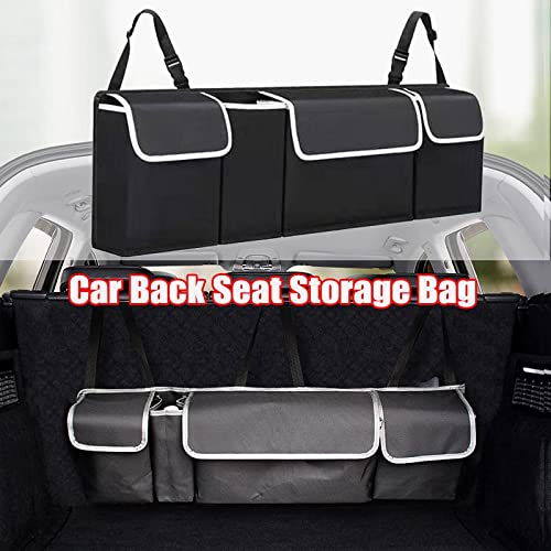 Automaze Backseat Trunk Organizer for SUV & Car Hanging Organizer Foldable Cargo Storage Bag