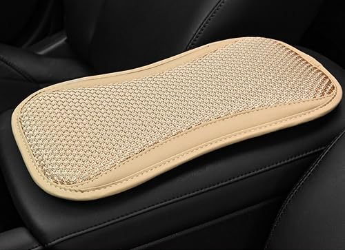 Automaze Car Center Console Cover, PU Leather Armrest Pad Cover, Car Arm Rest Seat Storage Box Mat Universal Waterproof Non Slip Interior Accessories for Most Vehicle