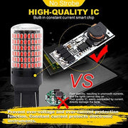 Automaze 12V 7443 7440 T20 Dual Connection/Pin/Buoyant Canbus Error Free 15 Watts 144 LED/SMD For Brake, Reverse Tail Light Bulbs