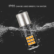 Automaze 1156 BA15S 180 Degree P21W Led Turn Signal Bulb, Front Rear Backup Light, Canbus Error Free, 3030 Chipset 24 SMD (Pack of 2)