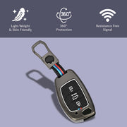 Automaze Metal 3 Button Flip Key Cover Compatible with Hyundai Cars With 3 Front Buttons, Model B3B