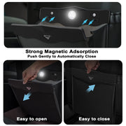Automaze Garbage Bag for Car, Multipurpose Hanging Car Trash Bags with Smart LED, Waterproof Trash Can for Car Back Seat with 15 PCS Disposable Garbage Bags, Black