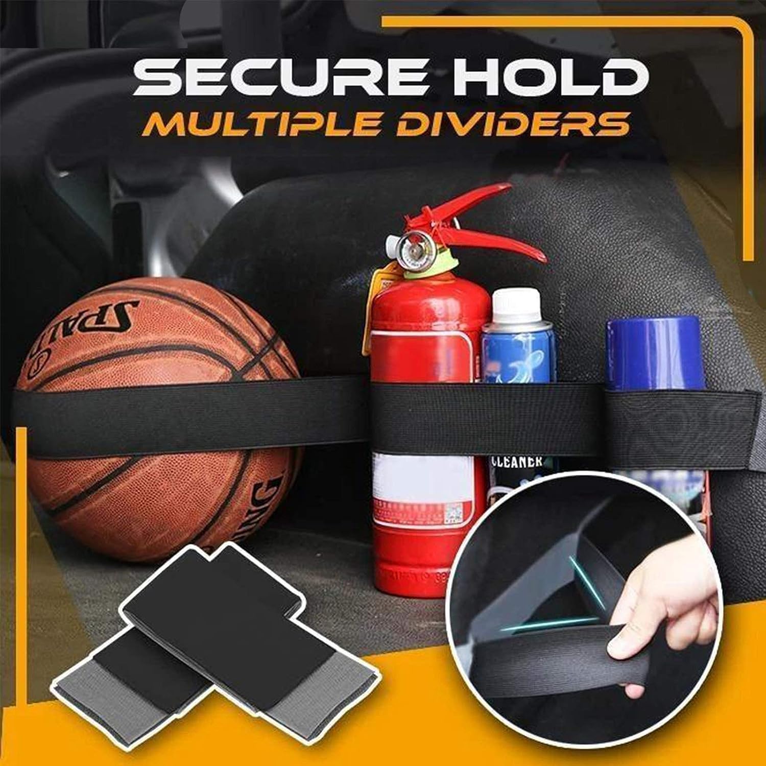 Car Trunk Fixing Belt Storage Organizer, Car Trunk Nylon Fixing Belt,Car Storage Trunk Organizer Securing Straps (4pcs)