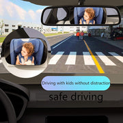 Automaze Car Mirror Baby Rear Facing Seat, Car Seat Glass Mirror for Rear Facing Baby Seat, Ultra Stable and Adjustable 360° Clear View for Backseat