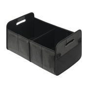 Automaze Trunk Organiser For Cars & SUV's, Foldable 2 Compartment Automotive Storage Box With 10 Pockets, Anti-Slip Velcro, Portable Boot Organiser