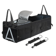 Automaze Sturdy Car Trunk Organizer with Premium Insulation Cooler Bag, Foldable Car Boot Organiser For SUV's, Multi Compartment Trunk Bag
