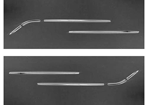 Automaze Car Exterior Lower Window Garnish Trim Chrome in Stainless Steel, for Kia Sonet( Set of 8 Pc)