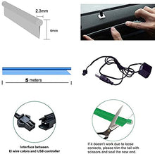 Load image into Gallery viewer, Automaze USB El Wire, 5M Neon Lights 5V with Fuse Protection for Automotive Car Interior Decoration with 6mm Sewing Edge