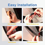Automaze D-Shape Weatherstrip Door Seal Beading 10mm Height X 7mm Width Automotive Window Door Soundproofing, Insulation Trim, 4 Meters