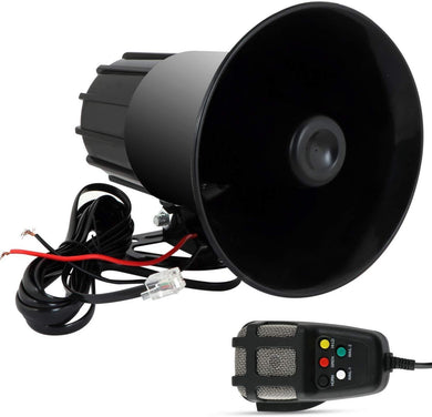 Black car Siren speaker with wire and mic