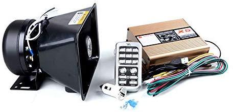 12V 200W Car Emergency Siren System with Wireless Remote & Speakers ...