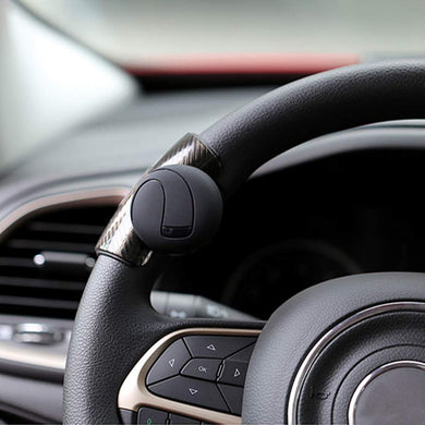 Steering knob install on car steering