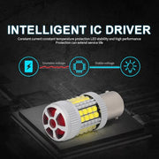 1156 BA15S Canbus LED Bulb intelligent IC driver constant current stability diagram