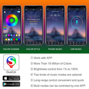 How Mobile app work after connect a led light