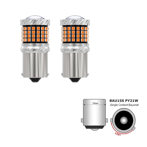 1156 BAU15S Canbus LED Bulb pack of 2 amber LED indicators