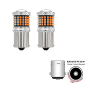 1156 BAU15S Canbus LED Bulb amber 87 SMD chips 150-degree pin type