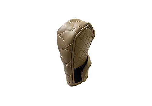 Automaze Faux Leather Gear Shift Lever Anti-Slip Padded Knob Protective Cover for Car