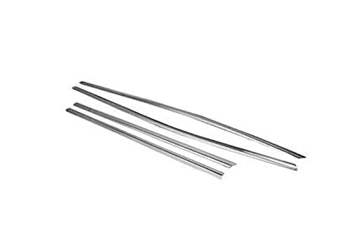 Automaze Cn-League Car Exterior Lower Window Garnish Trim Chrome in Stainless Steel, Compatible for Baleno 2022+ All Models(Set of 6 Pc)