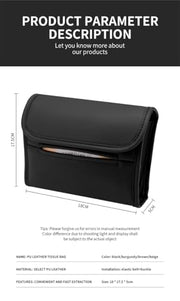 Automaze PU Leather Car Tissue Box, Suitable for Car Headrest, Sun Visor and Armrest Box, Without Tissues
