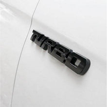 Load image into Gallery viewer, Automaze Self Adhesive Turbo Metal Sticker Logo Badge 3D Emblem Car Sticker, 12.8 X 1.8cm