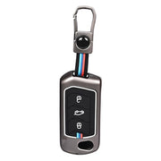 Automazd Metal 3 Button Flip Key Cover Compatible with Mahindra Scorpio, Marazzo | XUV 300, XUV 700 | XUV 400 EV | Bolero | Thar | TUV