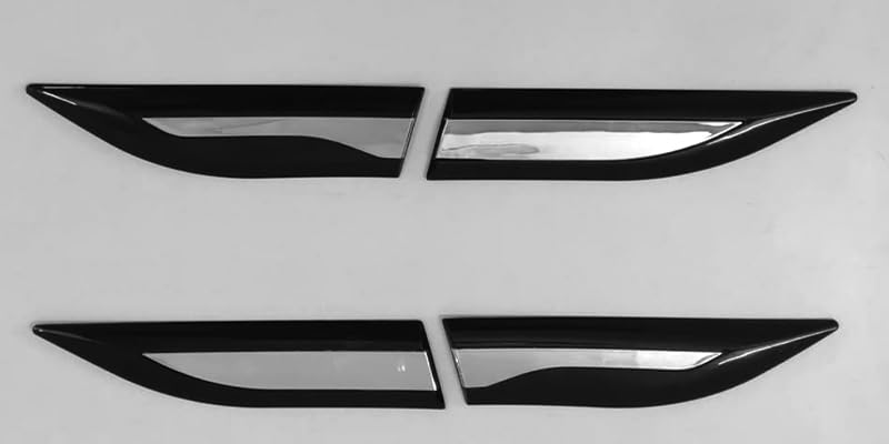 Automaze 2pc Car Air Flow Intake Decorative Side Vent Hood Cover Fender Garnish Compatible For Creta 2020-2023 Models