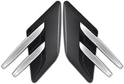 Automaze Car Fender Side Vents Compatible Decorative Air Flow Intake For Exterior Parts in ABS